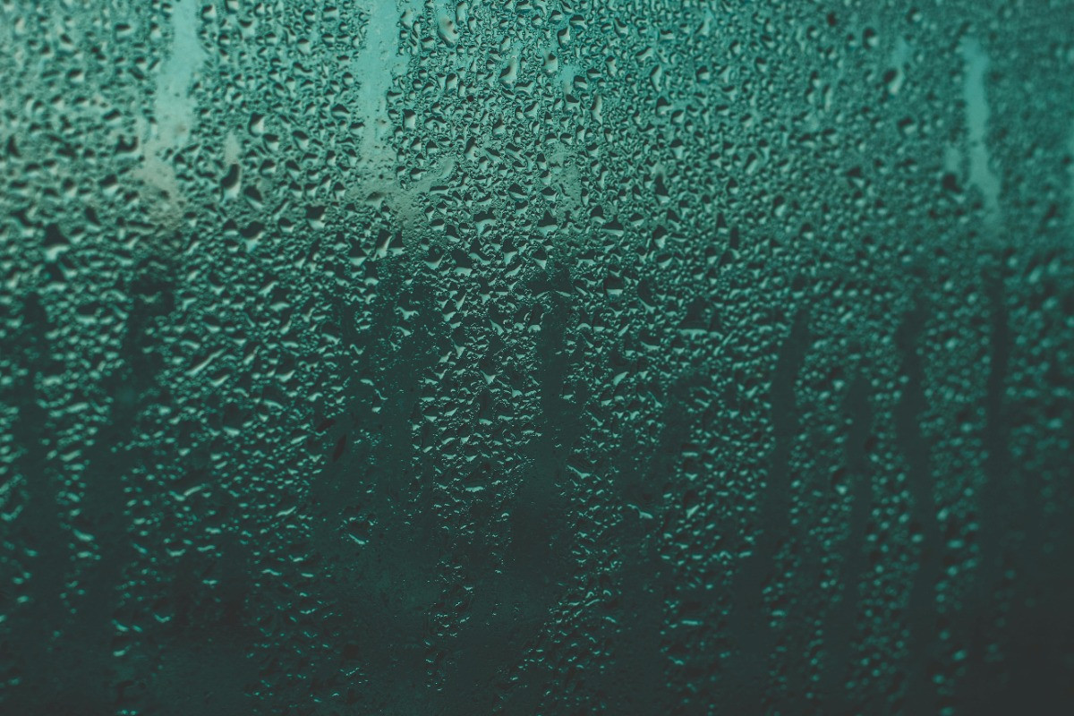 Rain on car window